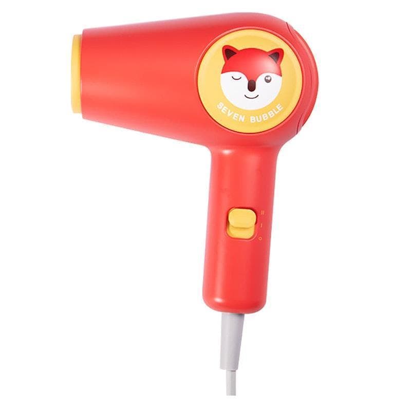 Seven Bubbles Low Heat Speed Hair Dryer Baby Infant Kid Grooming Blow Hairdryer Blower Red