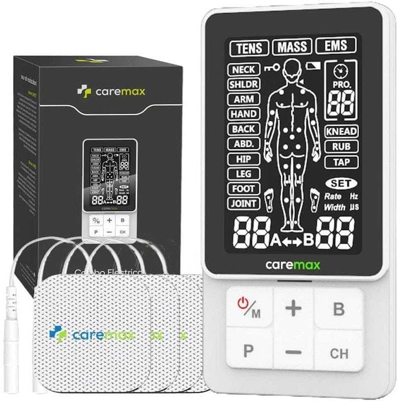 Caremax 2.0 Pro MicroCurrent TENS Machine & EMS & Massage & DIY 4 in 1 Combo TVNS CES 1Unit